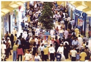 shopping mall crowded