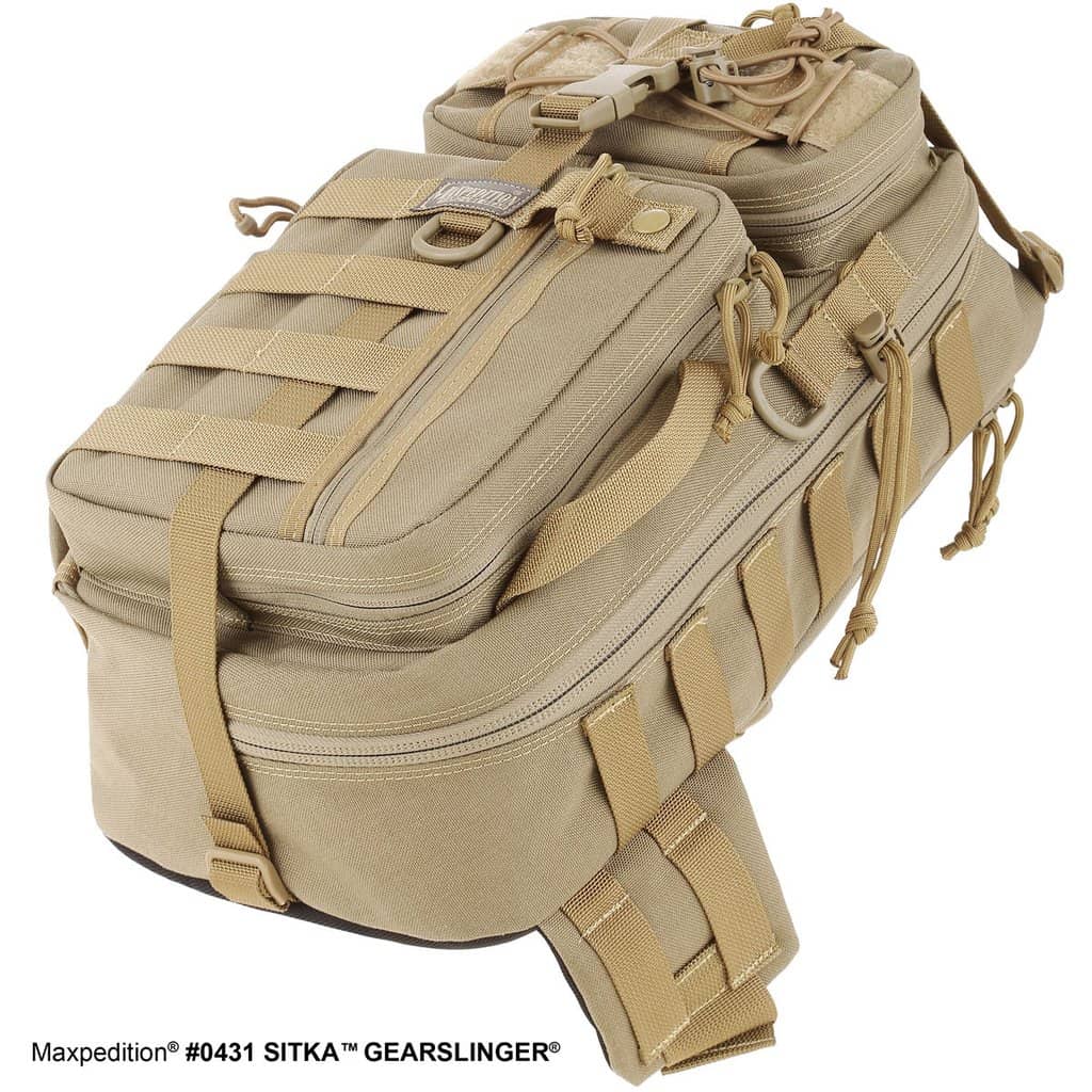 Maxpedition Sitka Gearslinger Army Shoulder Pack Messenger Sling Carry Bag Black 