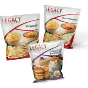 Legacy Food Storage 12 Serving Breakfast, Lunch, and Dinner Box