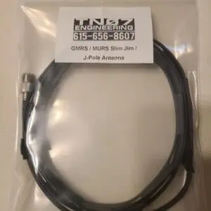 Slim Jim J-Pole Antenna Tuned for GMRS and MURS Radio Frequencies