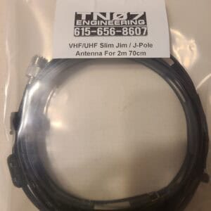 Slim Jim J-Pole Antenna Tuned for VHF/UHF 2 Meter and 70 CM Radio Frequencies